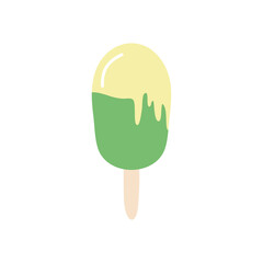 ice cream lolly icon, flat style