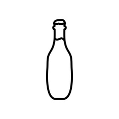 beer bottle icon, line style