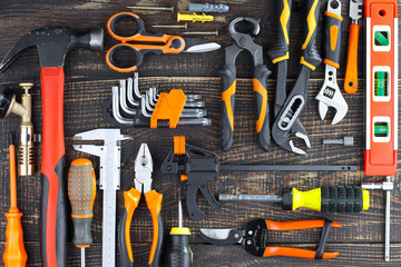 Various tools for working in the workshop.
