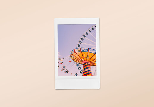 Instant Photo Snapshot Picture Mockup