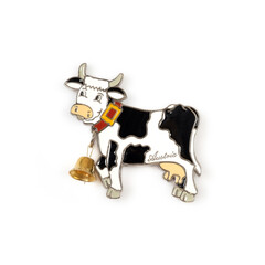 Magnetic souvenir from (Austria) isolated on white background