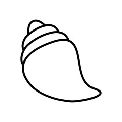 sea snail icon, line style