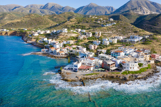 Small traditional fishing village of Mochlos, Crete, Greece.