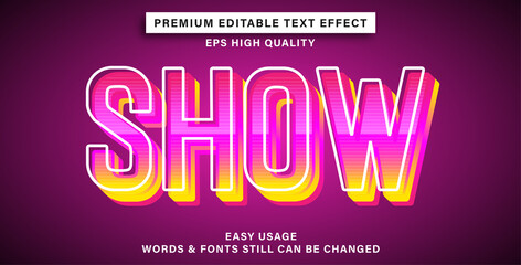 Text effect show