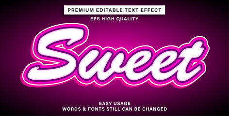 Text effect sweet