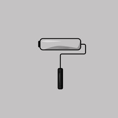Illusrtration vector graphic of roller paint brush with a very neat shape. Good for people looking for illustrations or a brush roll logo for business