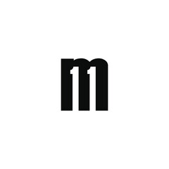11m letter original monogram logo design