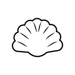 seashell icon image, line style