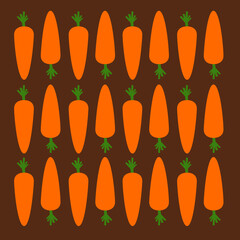 Creative design vintage Carrots, texture pattern background