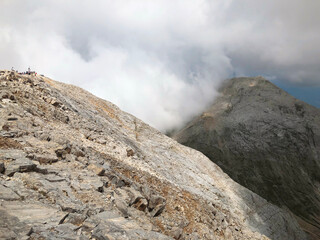Hiking Vihren, the highest peak of Pirin mountains in Bulgaria