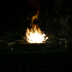 sparks from the fire