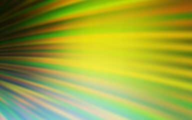 Light Green, Yellow vector backdrop with curved lines.