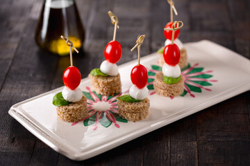 mini caprese - italian catering snack