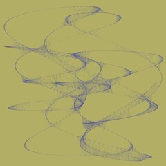Colorful line art. computer generated artistic construct, generative design