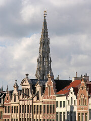 Brussells, Belgium, Tour Inimitable is the city hall's tower 