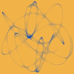 Colorful line art. computer generated artistic construct, generative design