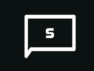 Capital letter S vector image