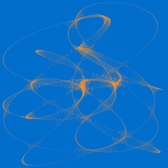 Colorful line art. computer generated artistic construct, generative design