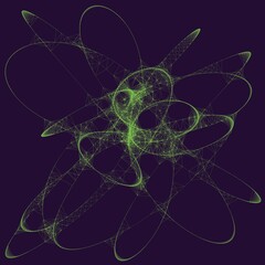 Colorful line art. computer generated artistic construct, generative design