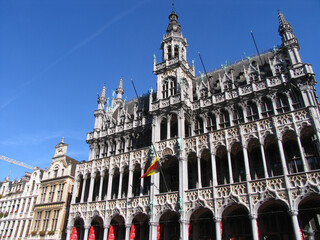 Brussels, Belgium, Maison du Roi in grand place the famous square of Brusselles