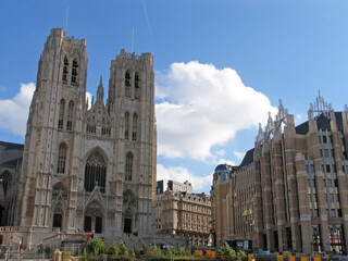 Bruxelles, Belgium, Cathedral St Michel et Gudule 