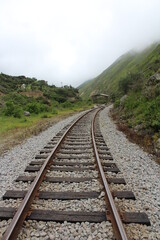 Fototapeta premium Ecuador- Railway in the mountains 