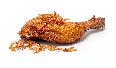 Fried Chicken Hip isolated on a white background