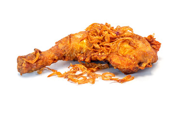 Fried Chicken Hip isolated on a white background