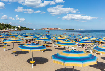 Nessebar Sunny Beach in the New City. The resort's construction began back in Communist times, in 1958.