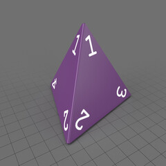 Four sided dice