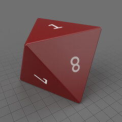 Eight sided dice