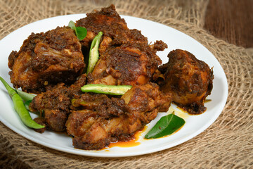 Chicken roast or chukka - Kerala style