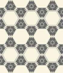 Seamless, futuristic hexagonal tile pattern. Tech background.