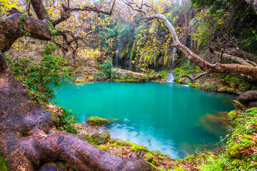 Kursunlu Waterfall in Antalya Province of Turkey