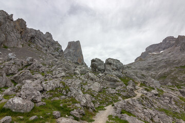 Naranjo de Bulnes mountain in Asturias (Spain)