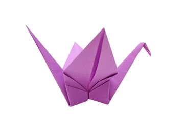 Violet Origami Crane