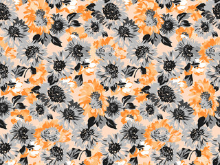 abstract flower pattern with colorful background for multi purpose use