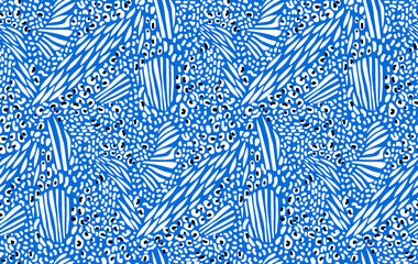 Seamless animal print Beautiful watercolor spotted skin pattern