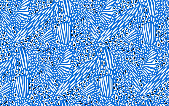 Seamless animal print Beautiful watercolor spotted skin pattern