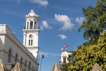 Dominican Republic. November 29, 2019: City Hall Palace, Santo Domingo