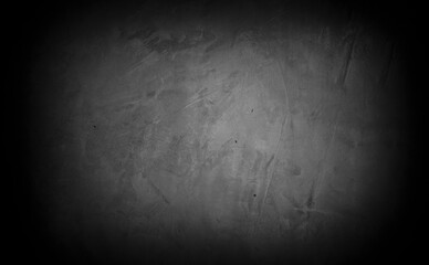 Old wall texture cement dark black gray  background abstract grey color design are light with white gradient background.
