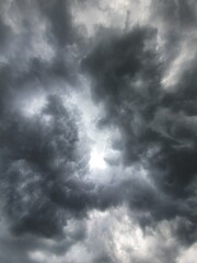 Fototapeta premium dark stormy clouds