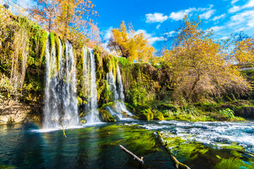 Duden Waterfall in Antalya Province in Turkey