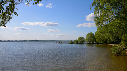 A large lake for recreation in the city