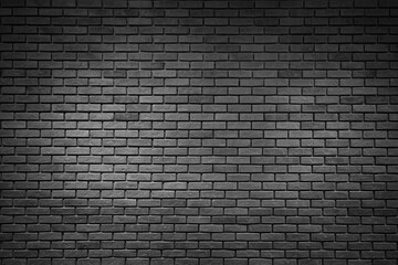 Fototapeta na wymiar Dark decorative brick wall texture background
