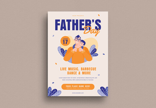 Father's Day Flyer Layout