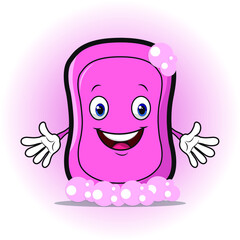 Cute design vector soap emoji