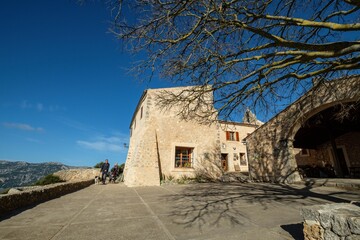 Fototapeta na wymiar Hospedería del Castillo de Alaró, Alaró, Serra de Tramuntana, Mallorca, balearic islands, Spain