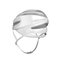 3D Mockup Render Helmet White Top view