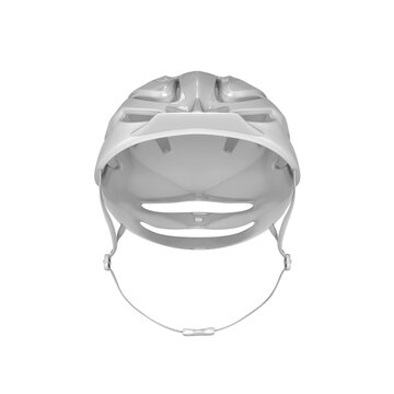 3D Mockup Render Helmet White Top view